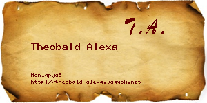 Theobald Alexa névjegykártya
